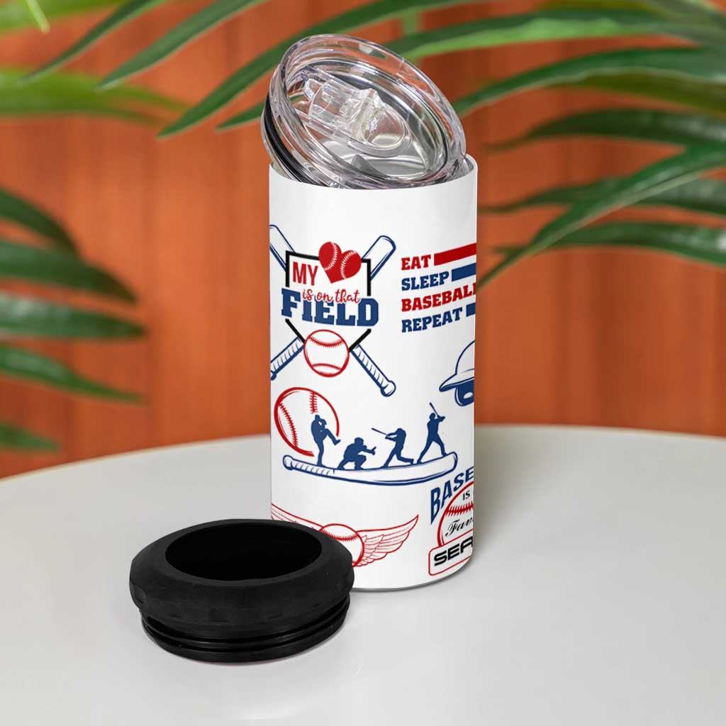 Baseball Players 4 in 1 Can Cooler Tumbler Sports Lovers Coaches Gifts