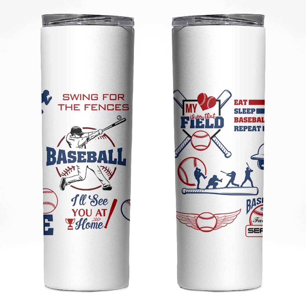 Baseball Players Skinny Tumbler Sports Lovers Coaches Gifts