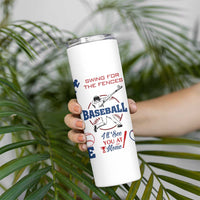 Baseball Players Skinny Tumbler Sports Lovers Coaches Gifts
