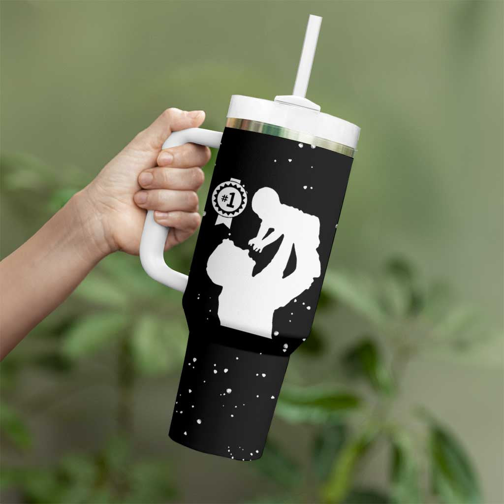 Father's Day Gift For Grandpa Tumbler With Handle Being A Dad is an Honor Being A Papa is Priceless