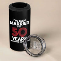 Couples 50 Years Married 4 in 1 Can Cooler Tumbler Funny 50th Wedding Anniversary Gifts For Him Her