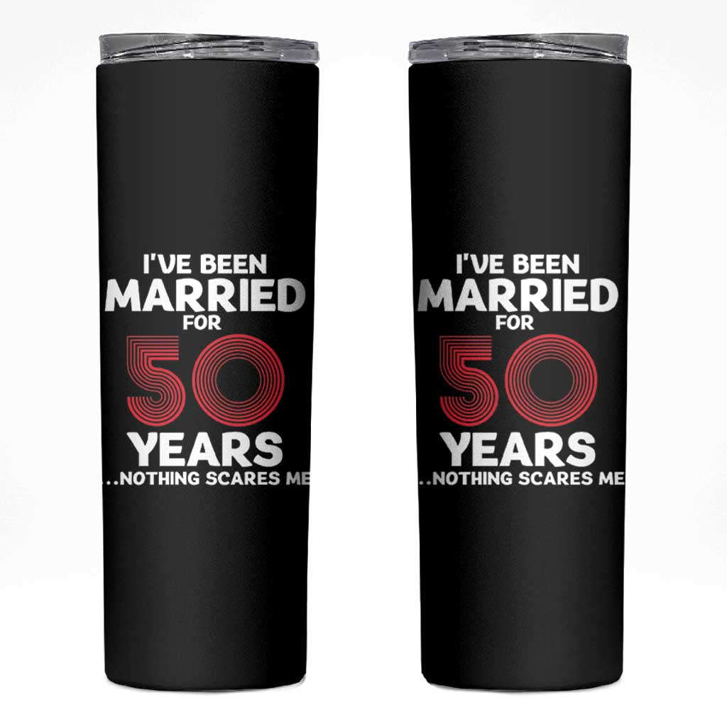 Couples 50 Years Married Skinny Tumbler Funny 50th Wedding Anniversary Gifts For Him Her