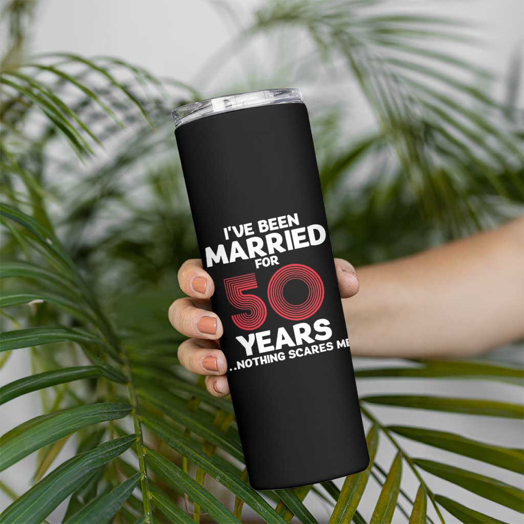 Couples 50 Years Married Skinny Tumbler Funny 50th Wedding Anniversary Gifts For Him Her