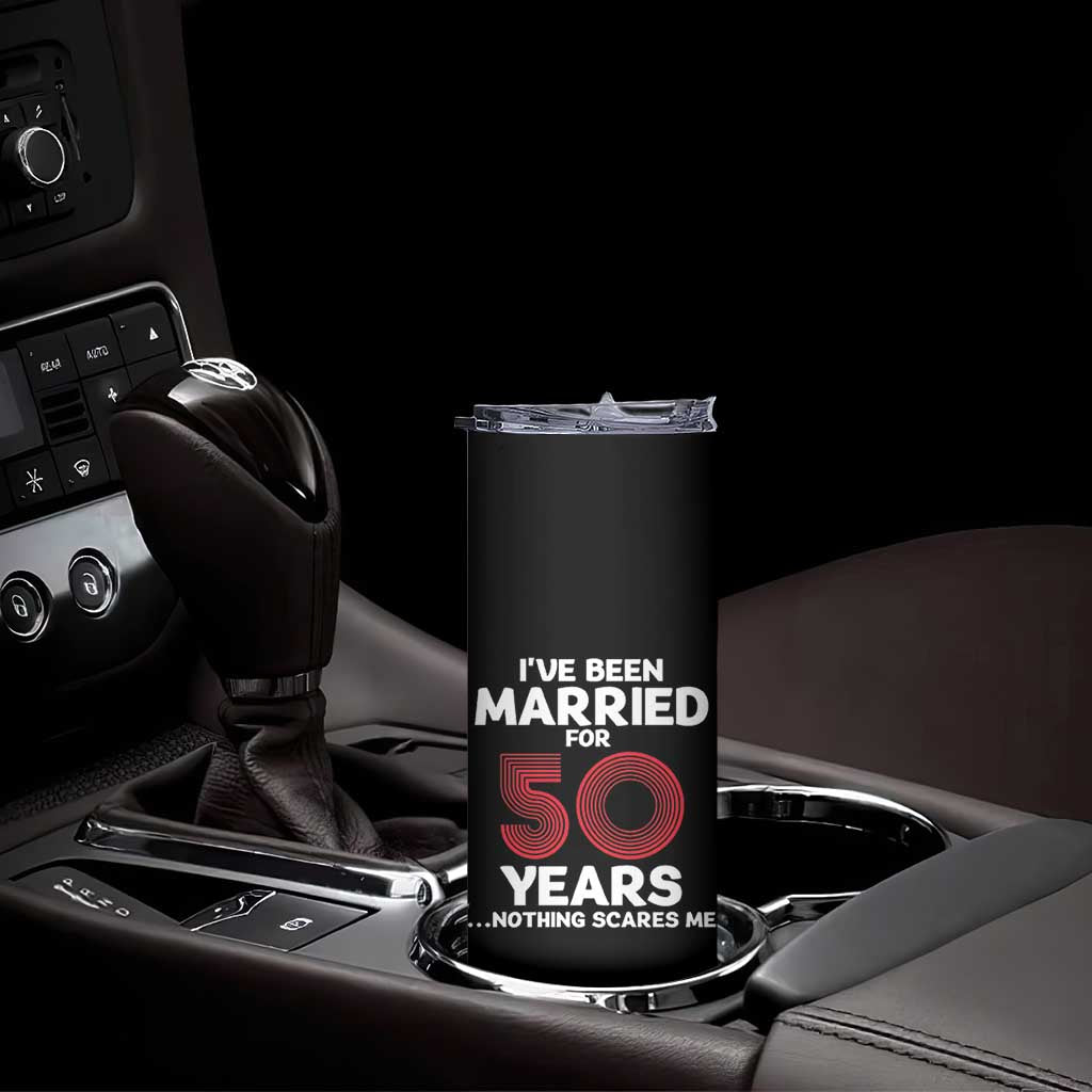 Couples 50 Years Married Skinny Tumbler Funny 50th Wedding Anniversary Gifts For Him Her