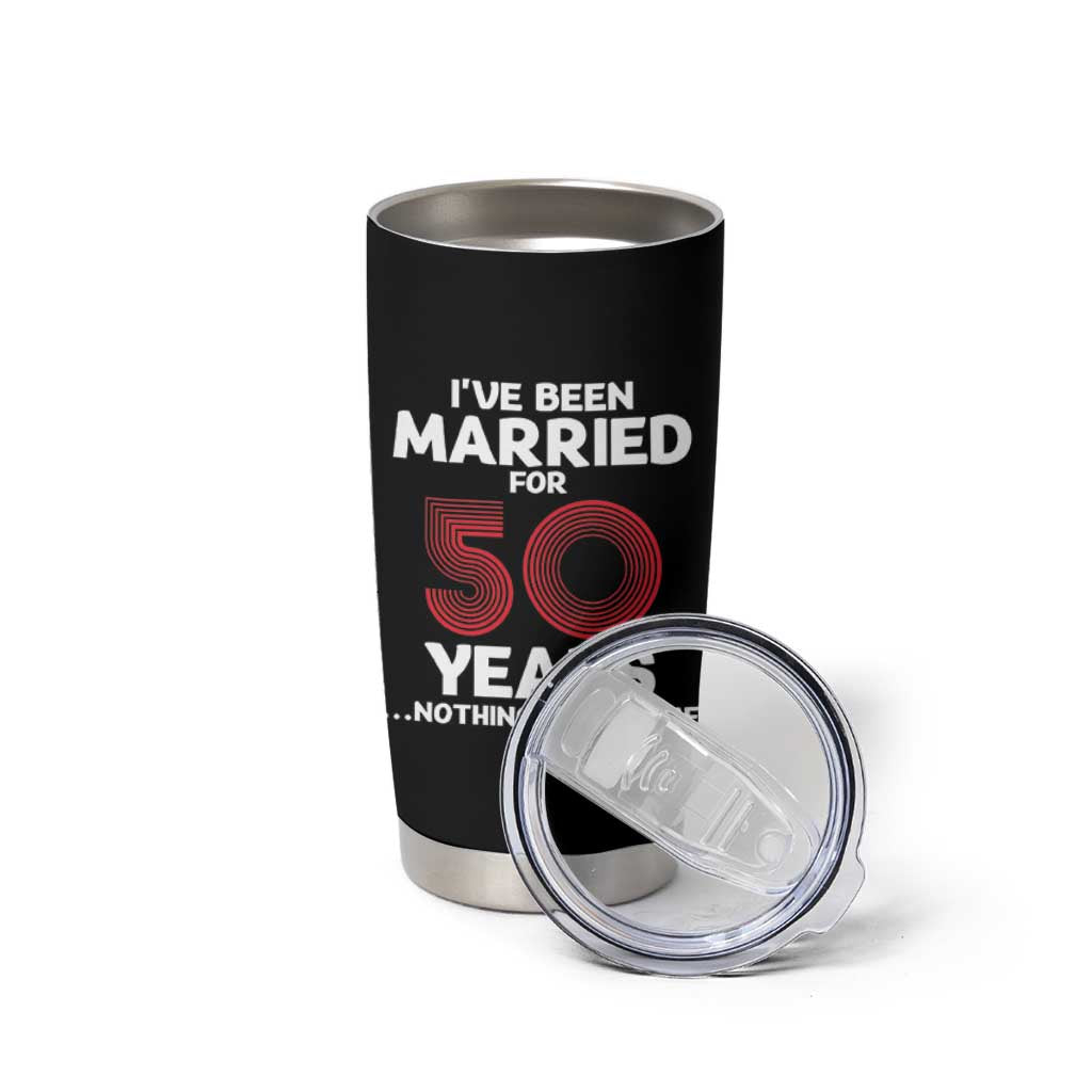 Couples 50 Years Married Tumbler Cup Funny 50th Wedding Anniversary Gifts For Him Her