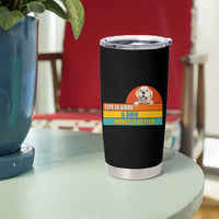 Gift For Dog Lovers Tumbler Cup Cute Retro A Dog Makes It Better