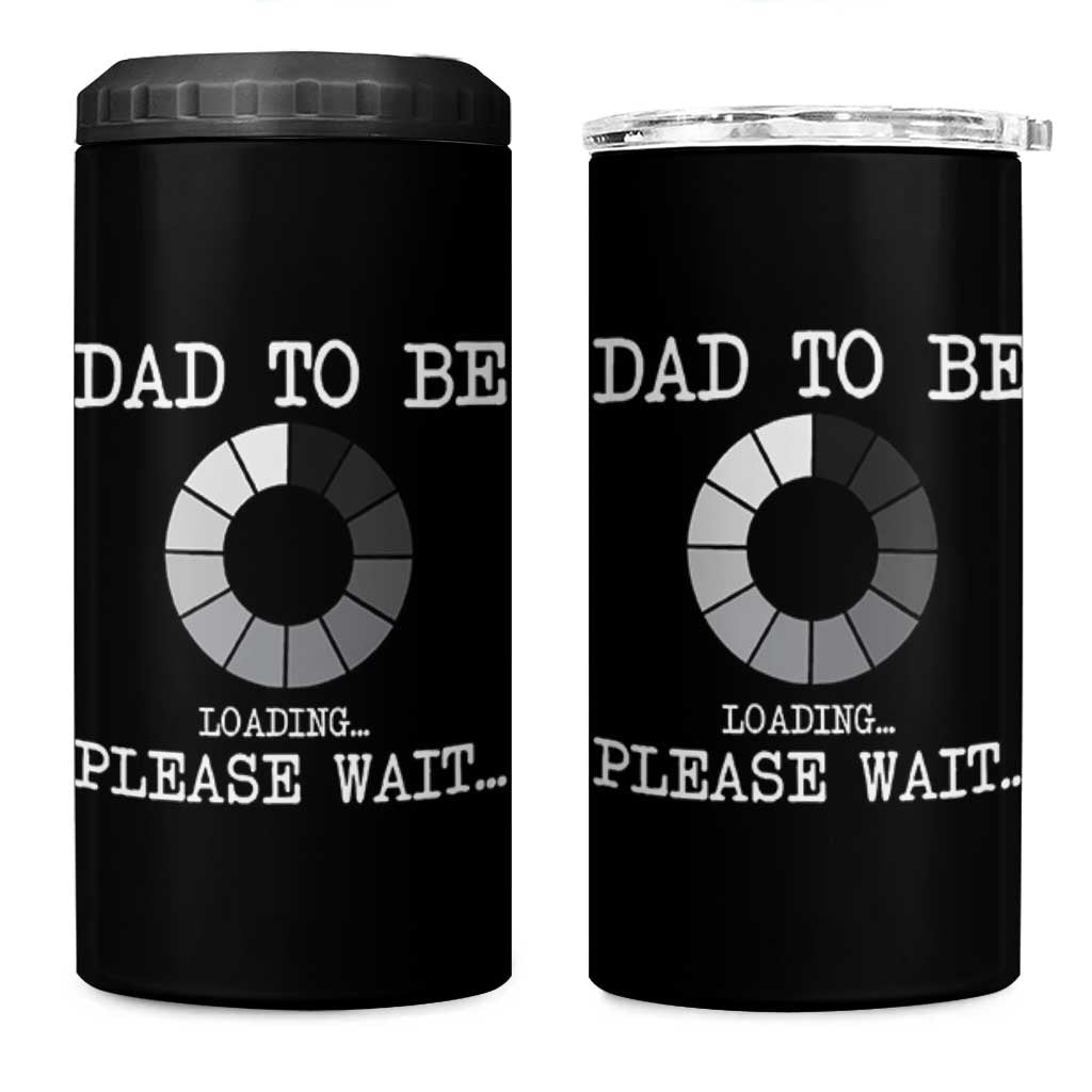 New Dad 4 in 1 Can Cooler Tumbler Funny First Time Father's Day Expecting Dad Present