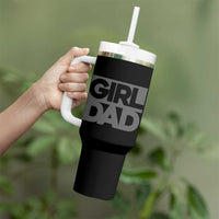 Girl Dad Tumbler With Handle Father's Day Gift For Dad From Daughter