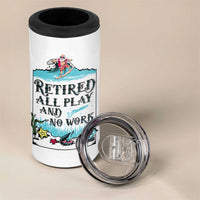 Retirement Gifts For Men 4 in 1 Can Cooler Tumbler All Play No Work Funny Retired Gift For Coworkers