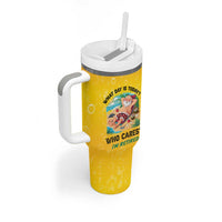 Funny Retirement Gifts Tumbler With Handle What Day Is Today? Who Cares? I'm Retired - Wonder Print Shop