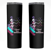 Funny Bones Anatomy Skinny Tumbler I Found That Humerus Pun Fun Humerous Skeleton Skateboard