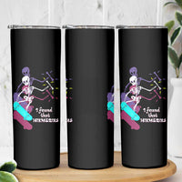 Funny Bones Anatomy Skinny Tumbler I Found That Humerus Pun Fun Humerous Skeleton Skateboard
