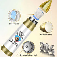 Dog Mom Gifts Bullet Tumbler Work Hard For My Golden Retriever Dog