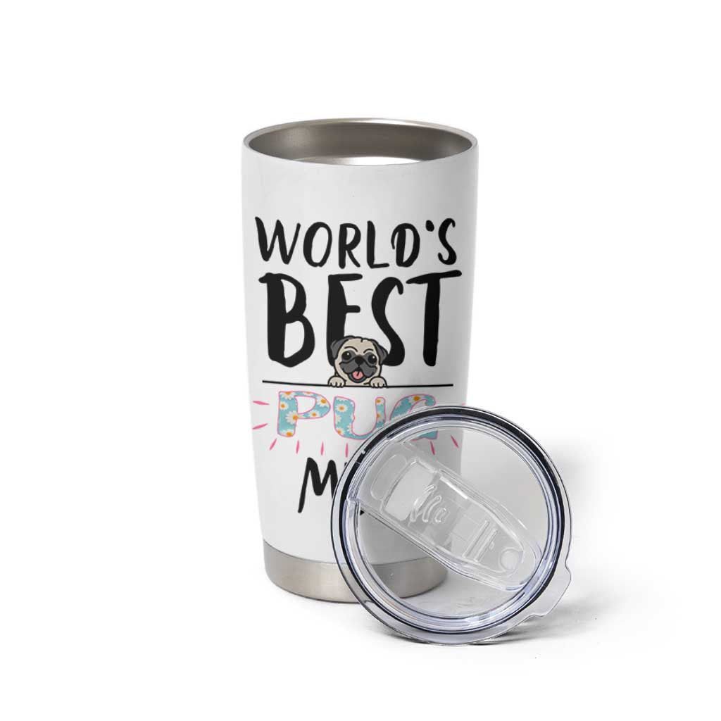 Dog Mom Pug Gifts Tumbler Cup Dog Lovers Women New Puppy Fur Baby Owners