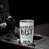 Bulldog Mom Tumbler Cup Gift For Dog Lovers Women New Puppy Fur Baby Owners