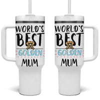 Golden Retriever Dog Mom Tumbler With Handle Gift For Dog Lovers Women New Puppy Fur Baby Owners