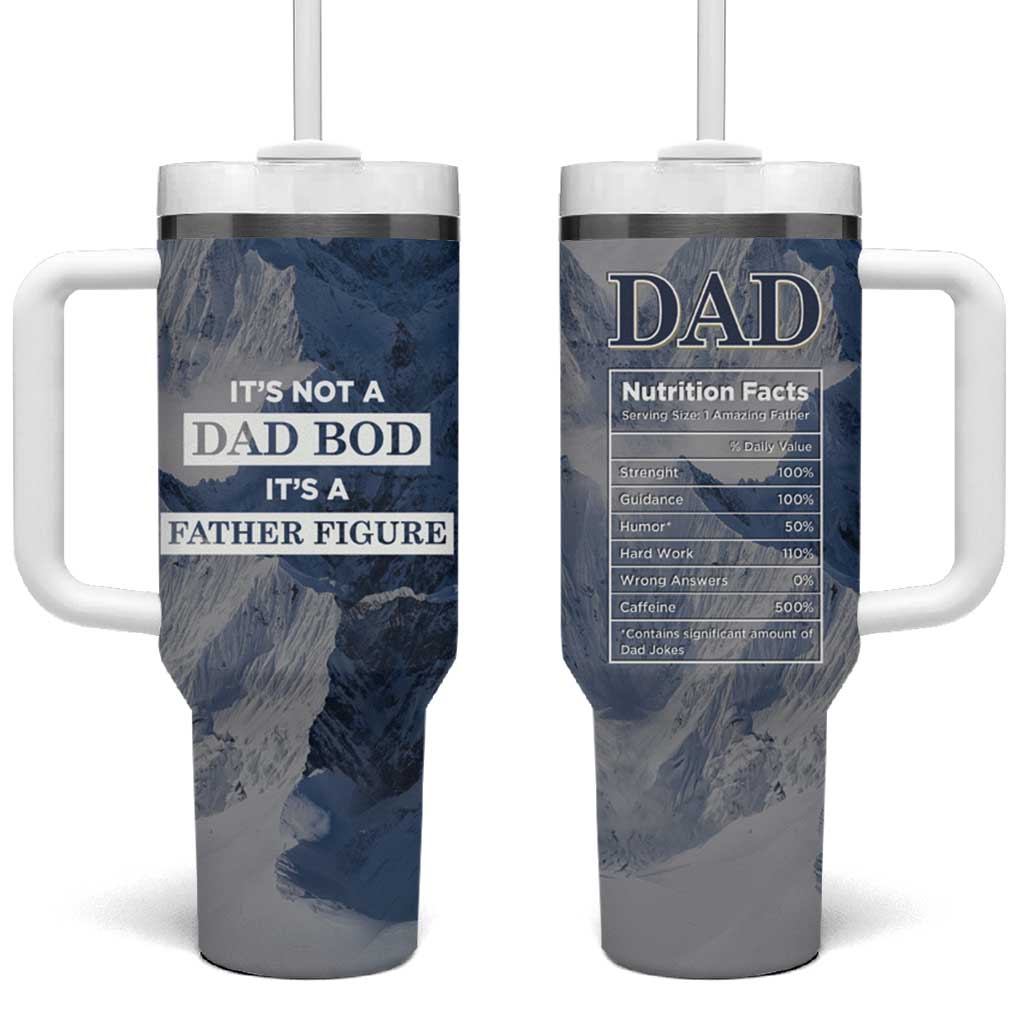 Gifts For Dad Tumbler With Handle Its Not a Dad Bod Its a Father Figure Funny Fathers Day Gift - Wonder Print Shop