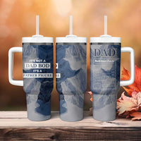 Gifts For Dad Tumbler With Handle Its Not a Dad Bod Its a Father Figure Funny Fathers Day Gift - Wonder Print Shop