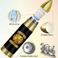 Trophy Husband Bullet Tumbler Anniversary Gift From Wife