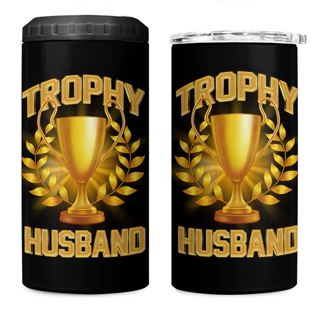 Trophy Husband 4 in 1 Can Cooler Tumbler Anniversary Gift From Wife