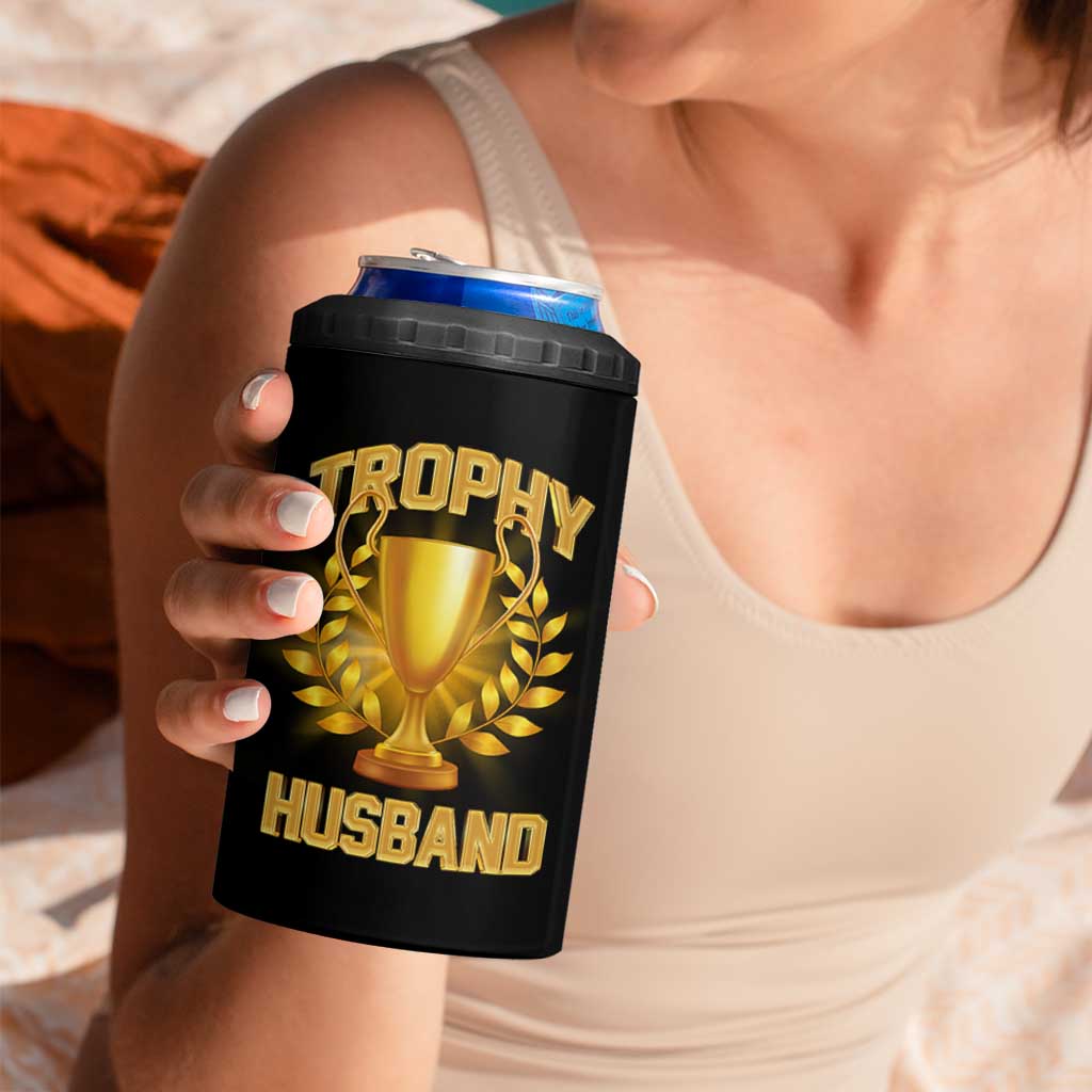 Trophy Husband 4 in 1 Can Cooler Tumbler Anniversary Gift From Wife