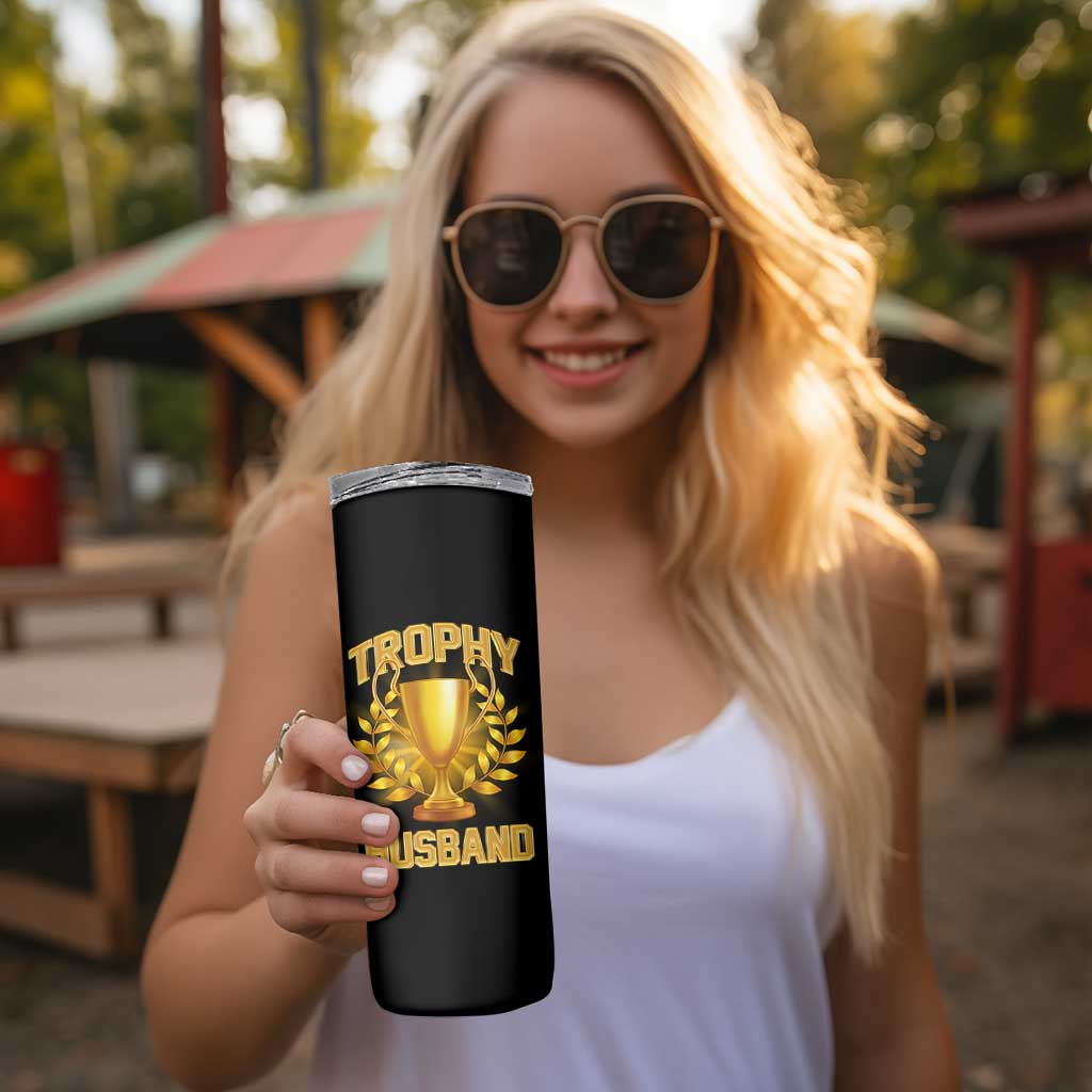 Trophy Husband Skinny Tumbler Anniversary Gift From Wife