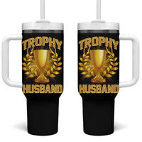 Trophy Husband Tumbler With Handle Anniversary Gift From Wife