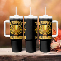 Trophy Husband Tumbler With Handle Anniversary Gift From Wife