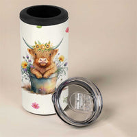 Highland Cow Gifts For Women 4 in 1 Can Cooler Tumbler Cow Lover Farming Gifts For Cowgirls Farmers