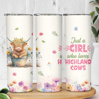 Highland Cow Gifts For Women Skinny Tumbler Cow Lover Farming Gifts For Cowgirls Farmers