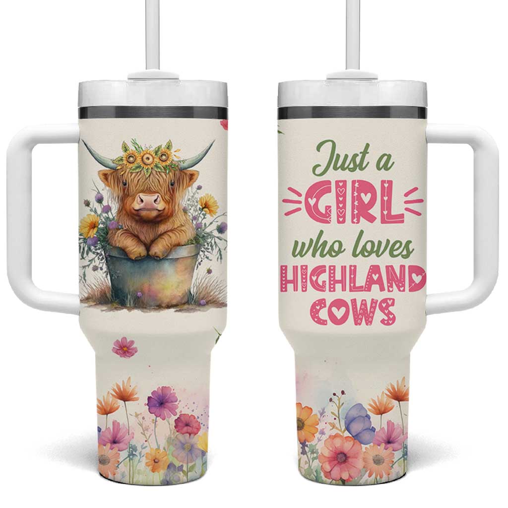 Highland Cow Gifts For Women Tumbler With Handle Cow Lover Farming Gifts For Cowgirls Farmers