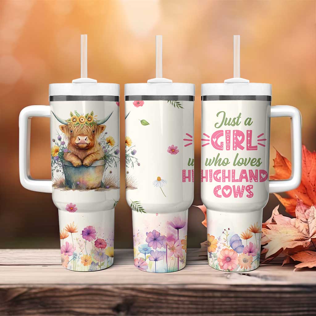 Highland Cow Gifts For Women Tumbler With Handle Cow Lover Farming Gifts For Cowgirls Farmers