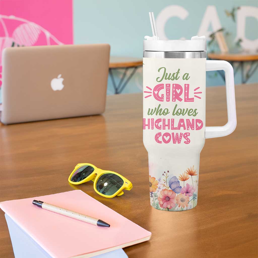Highland Cow Gifts For Women Tumbler With Handle Cow Lover Farming Gifts For Cowgirls Farmers