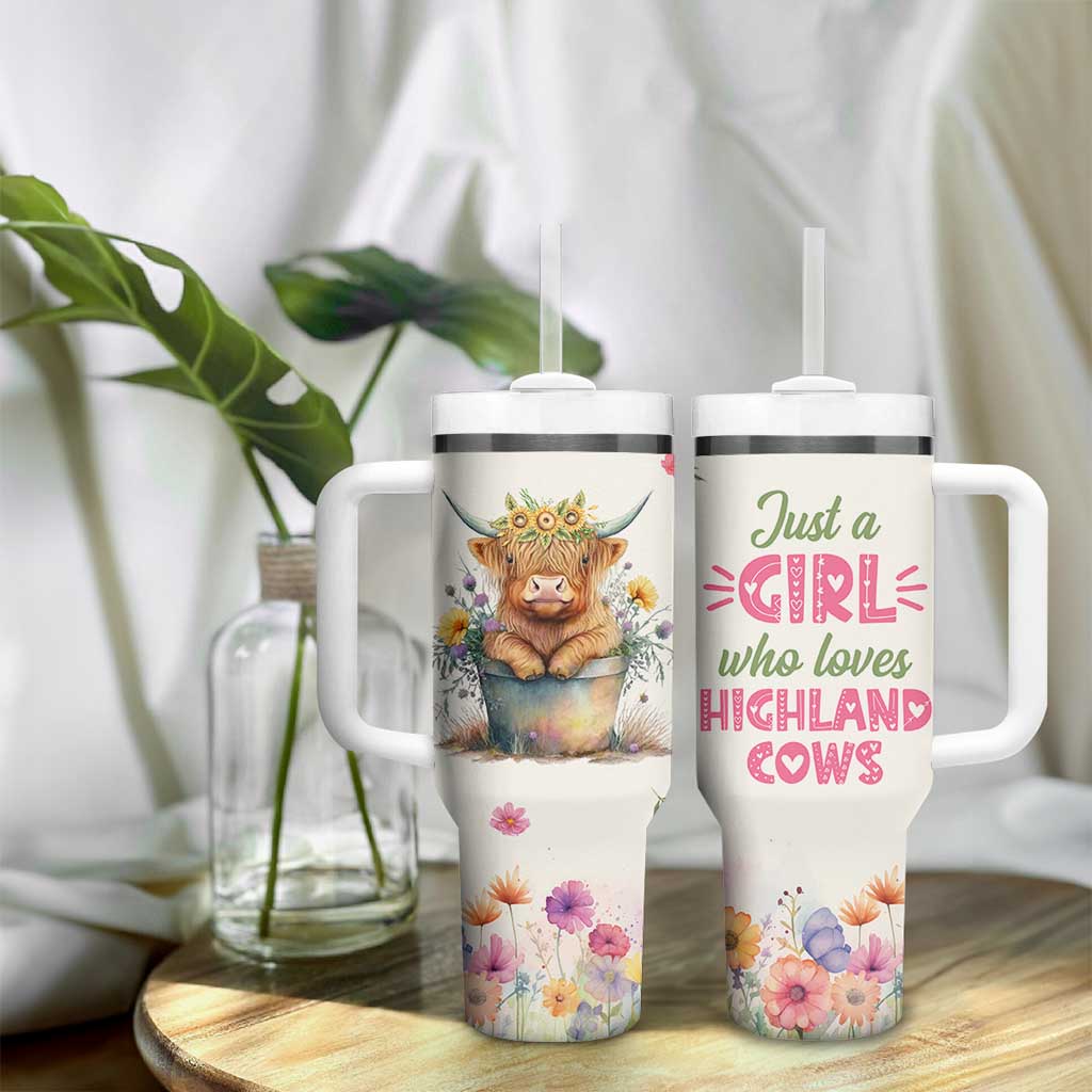 Highland Cow Gifts For Women Tumbler With Handle Cow Lover Farming Gifts For Cowgirls Farmers