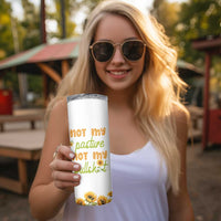 Highland Cow Gifts For Women Skinny Tumbler Funny Cow Gift For Cow Lovers Sunflower