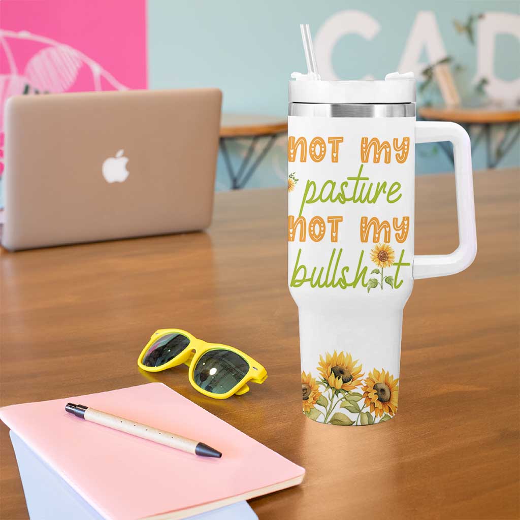 Highland Cow Gifts For Women Tumbler With Handle Funny Cow Gift For Cow Lovers Sunflower