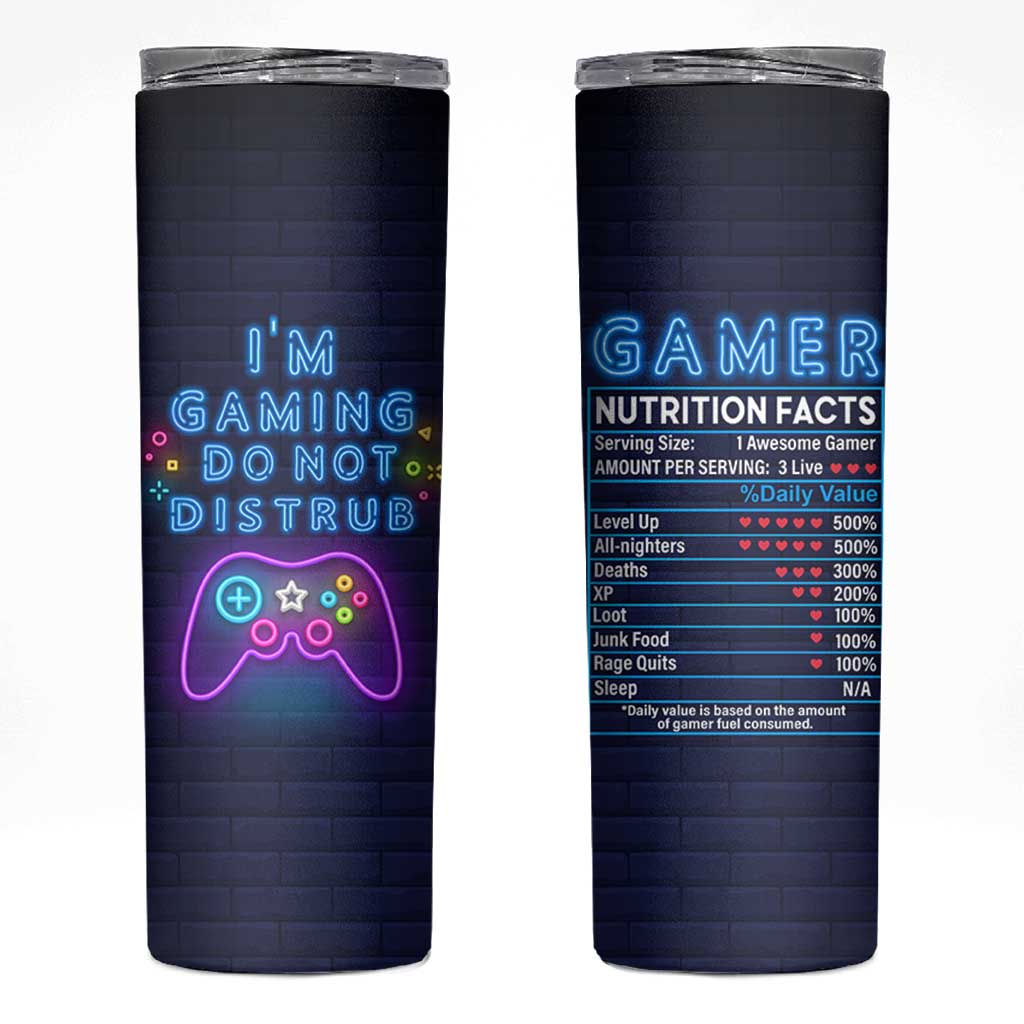 Gaming Gifts Skinny Tumbler Video Game Gamer Gift For Son Teen Boy Girl