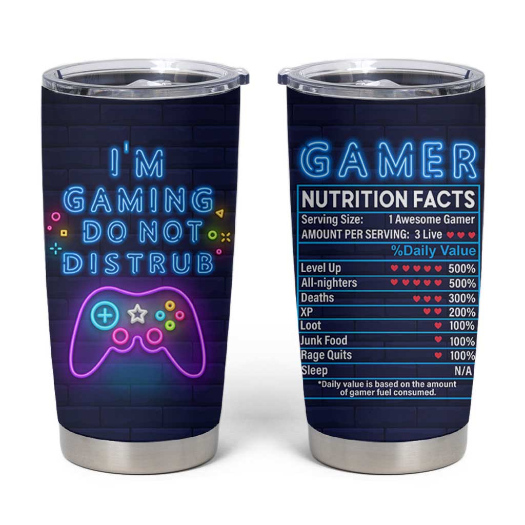 Gaming Gifts Tumbler Cup Video Game Gamer Gift For Son Teen Boy Girl