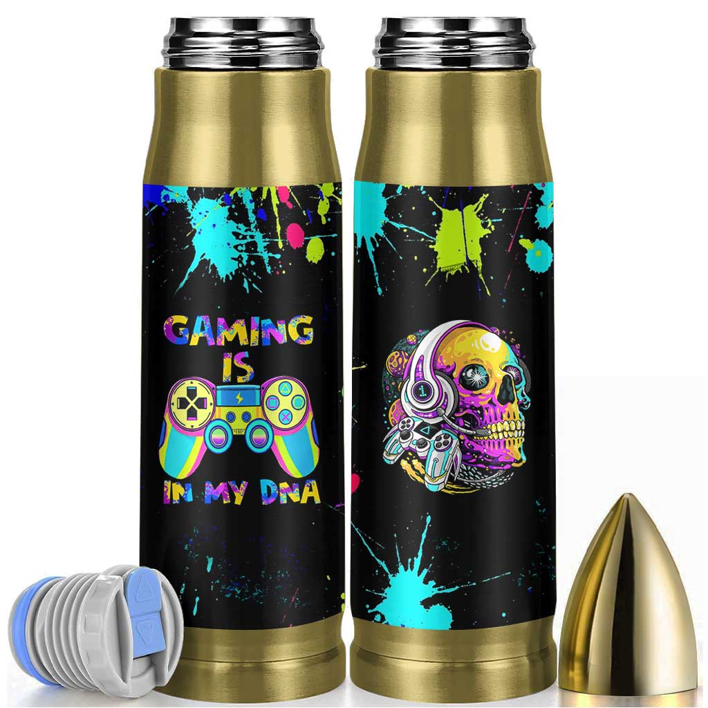 Gaming Gifts Bullet Tumbler Gamer Video Game Controller Colorful Graffiti Skeleton