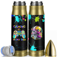 Gaming Gifts Bullet Tumbler Gamer Video Game Controller Colorful Graffiti Skeleton