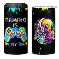 Gaming Gifts 4 in 1 Can Cooler Tumbler Gamer Video Game Controller Colorful Graffiti Skeleton