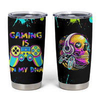 Gaming Gifts Tumbler Cup Gamer Video Game Controller Colorful Graffiti Skeleton
