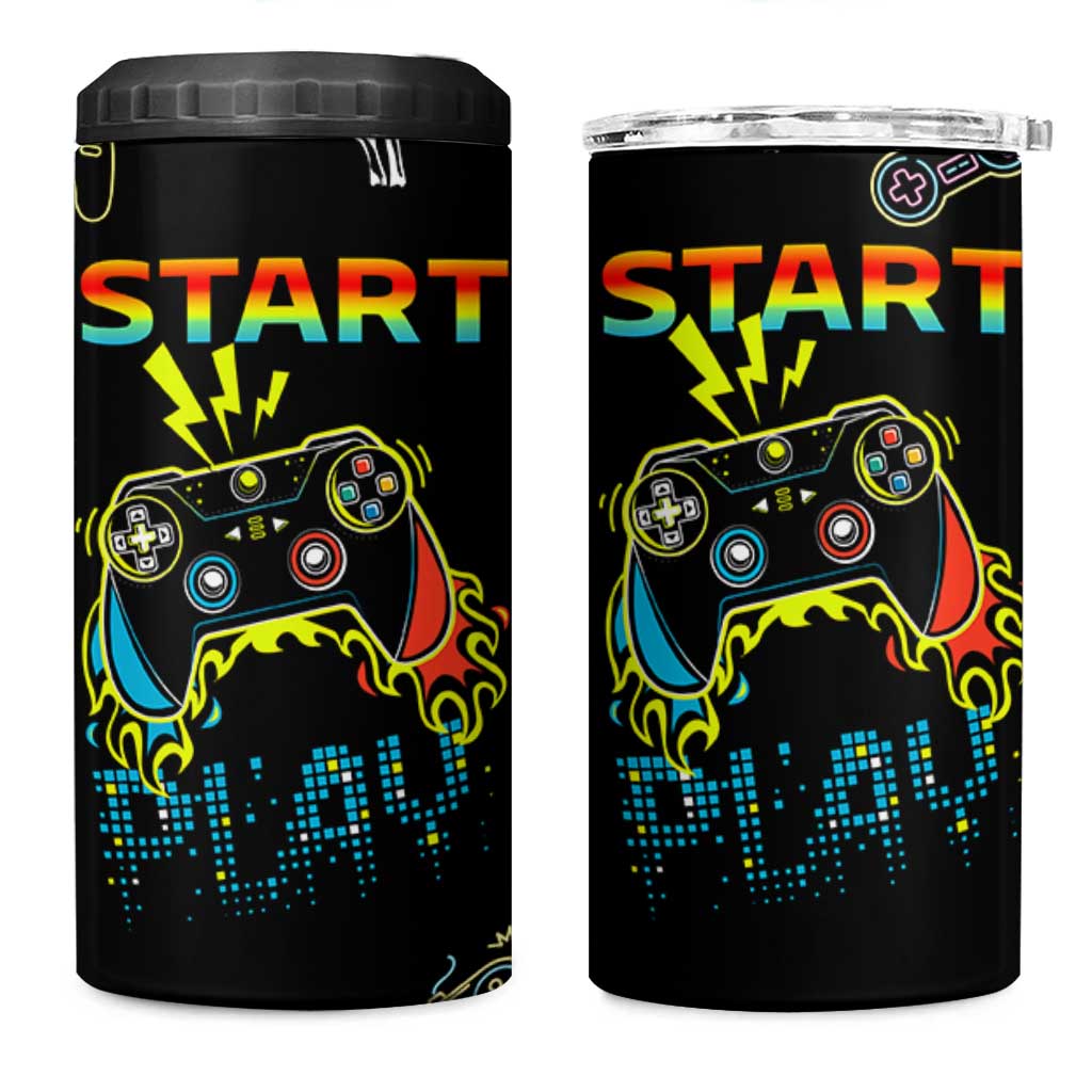 Gaming Gifts For Men Boys 4 in 1 Can Cooler Tumbler Gamer Birthday Gift Gamings Stuff