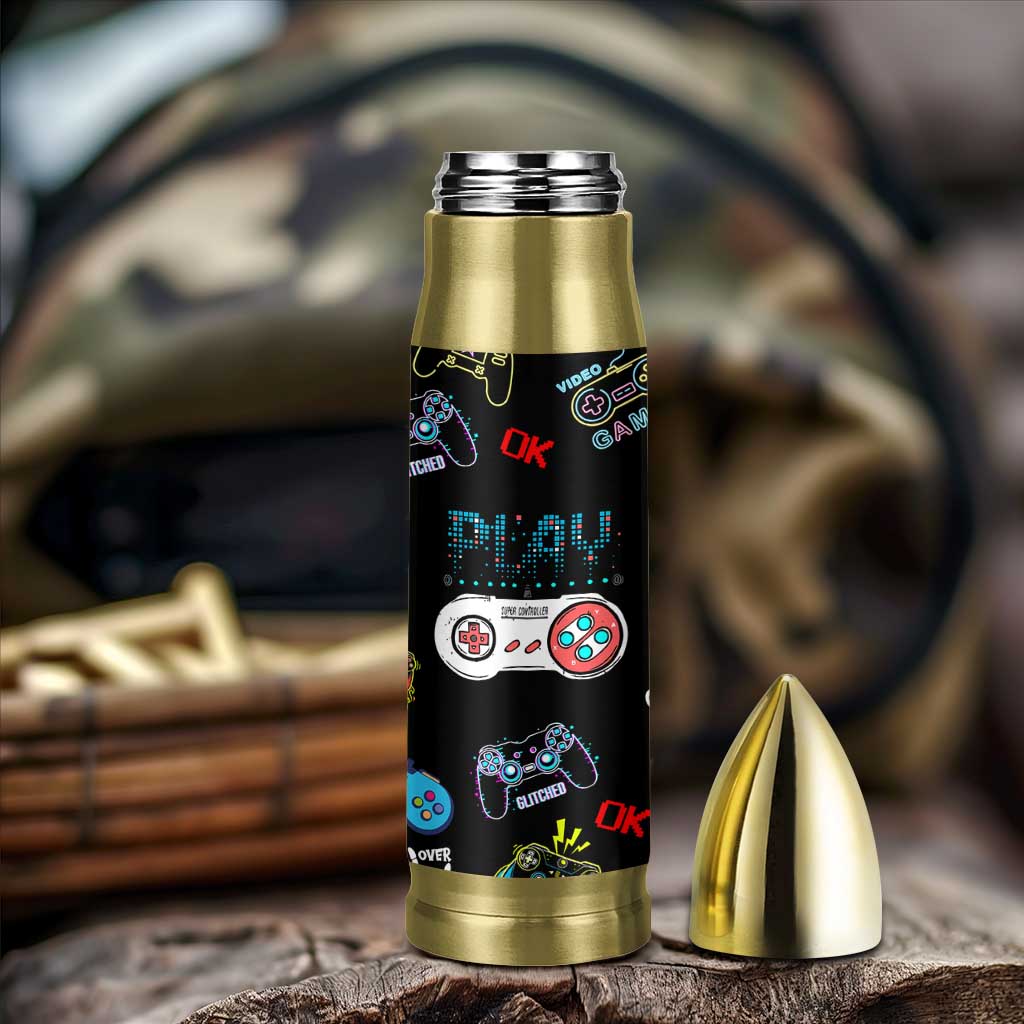 Gaming Gifts For Men Boys Bullet Tumbler Cool Gamer Nutritional Facts Video Game