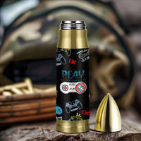 Gaming Gifts For Men Boys Bullet Tumbler Cool Gamer Nutritional Facts Video Game