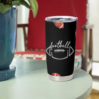 American Football Tumbler Cup Funny Eat Sleep Football Repeat