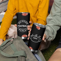 American Football Tumbler Cup Funny Eat Sleep Football Repeat