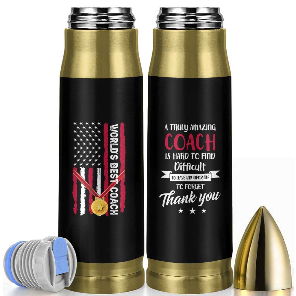Best Coach Appreciation Gifts Bullet Tumbler Thank You Coach Coaches Appreciation Gifts US Flag