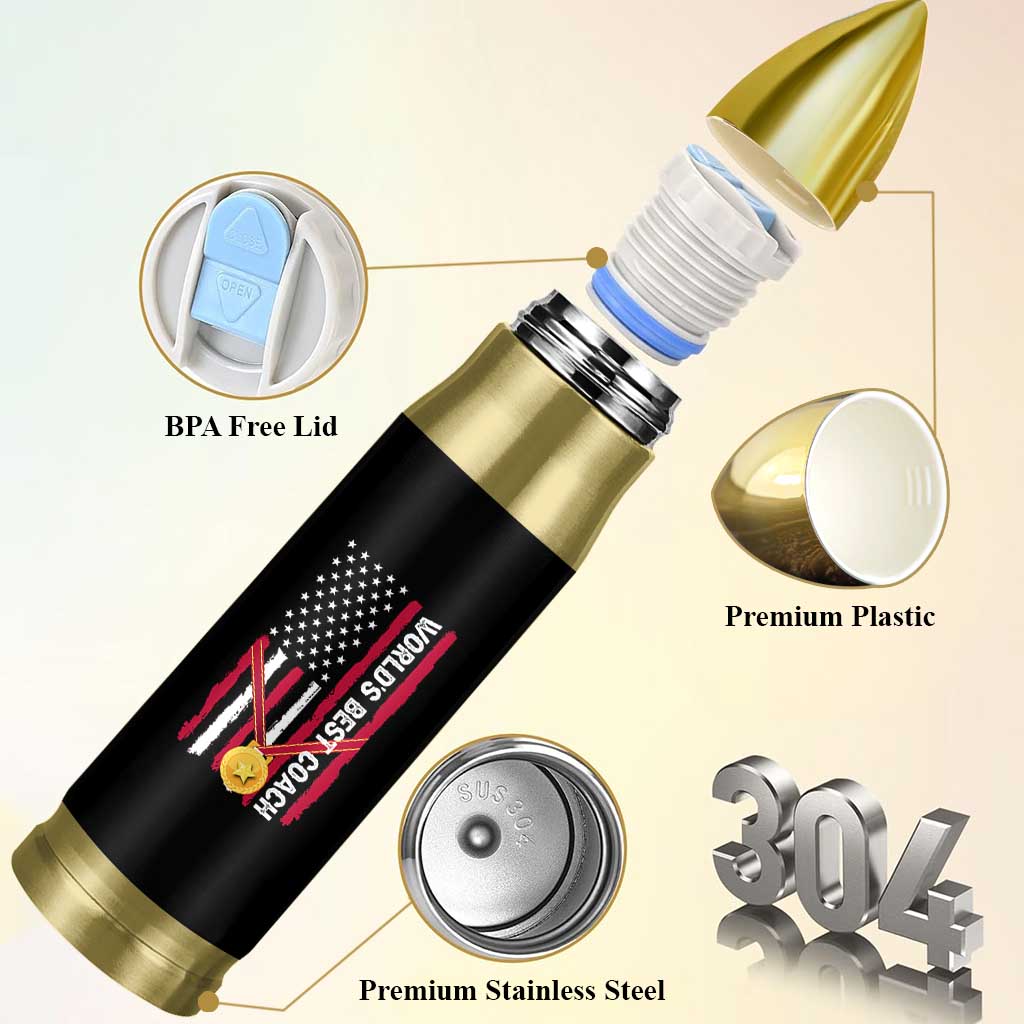 Best Coach Appreciation Gifts Bullet Tumbler Thank You Coach Coaches Appreciation Gifts US Flag