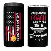 Best Coach Appreciation Gifts 4 in 1 Can Cooler Tumbler Thank You Coach Coaches Appreciation Gifts US Flag